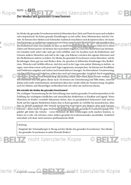 Schematherapie: Der Modus des gesunden Erwachsenen