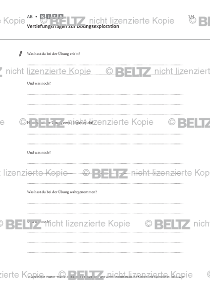 ACT mit Kindern und Jugendlichen: Vertiefungsfragen zur Übungsexploration