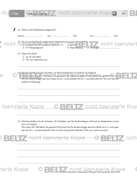 Kaufsucht: Verhaltensanalyse 2