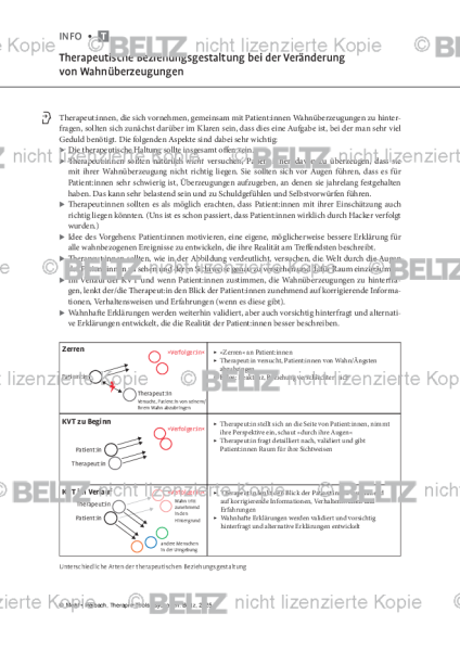 Psychosen: Therapeutische Beziehungsgestaltung bei der Veränderung von Wahnüberzeugungen