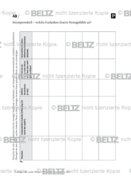 Bipolare Störungen: Stressprotokoll – welche Gedanken feuern Stressgefühle an?
