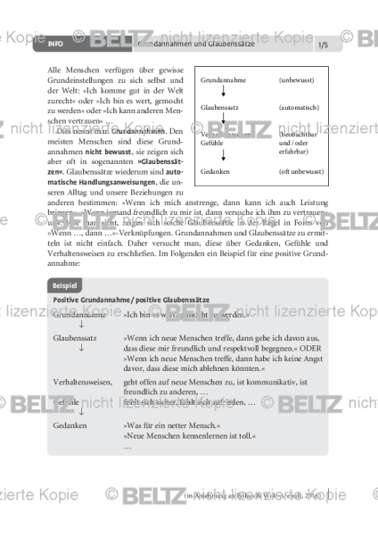 Prävention sexuellen Missbrauchs: Grundannahmen und Glaubenssätze