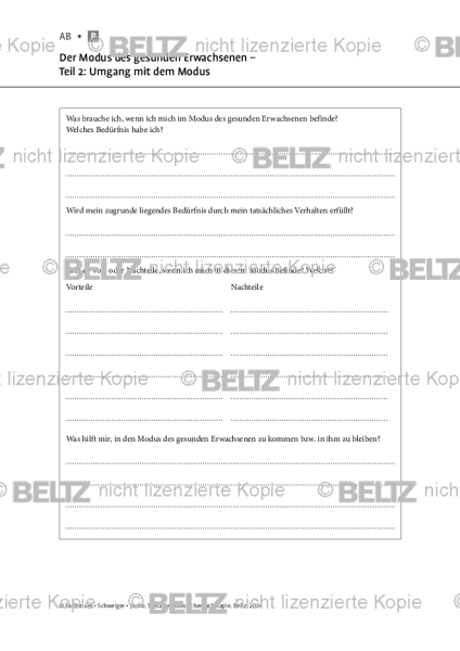 Schematherapie: Der Modus des gesunden Erwachsenen – Teil 2: Umgang mit dem Modus