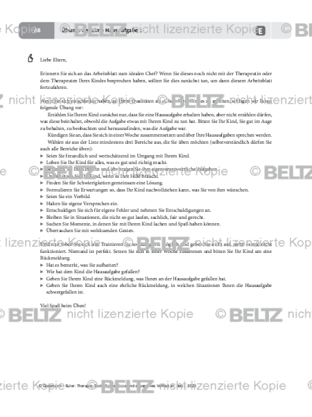 Aggression: Übung: Geheime Hausaufgabe 1
