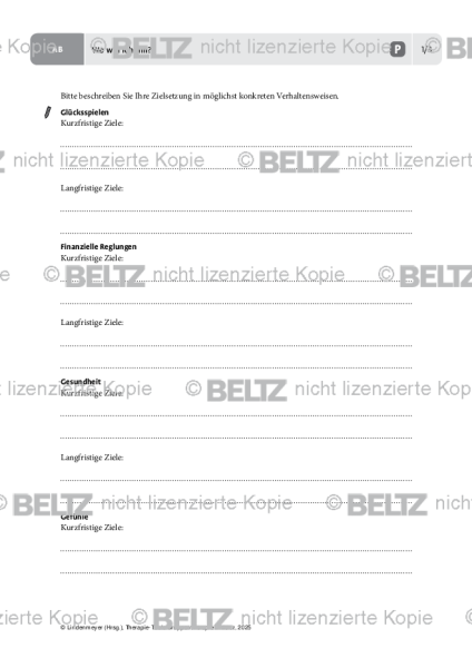 Gruppentherapie: Wo will ich hin?