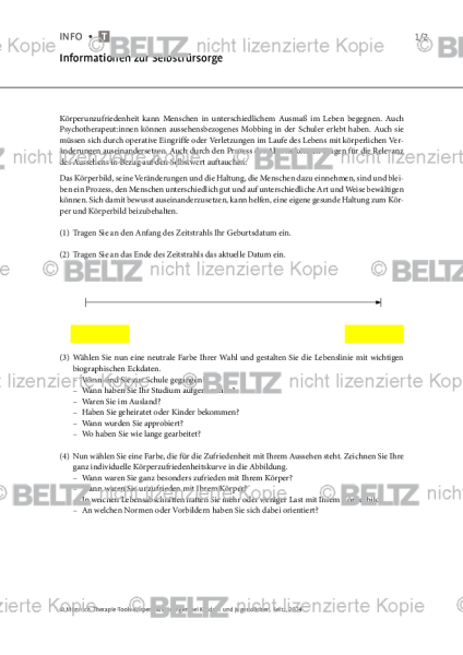 Körperbildstörungen bei Kindern und Jugendlichen: Informationen zur Selbstfürsorge