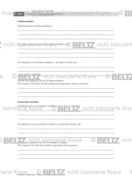 THOP: Analyse von neuen Verhaltensproblemen