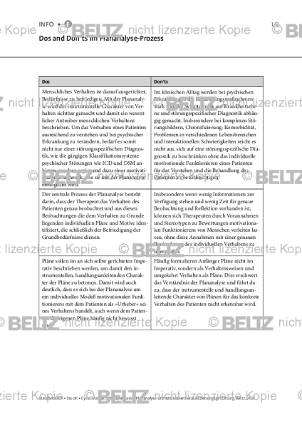 Dos and Don’ts im Plananalyse-Prozess