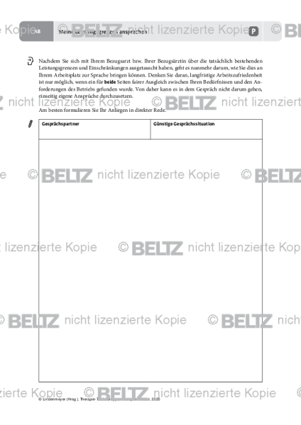 Gruppentherapie: Meine Leistungsgrenzen ansprechen