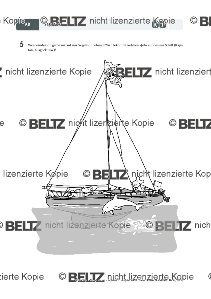 Therapeutisches Malen: Segelboot