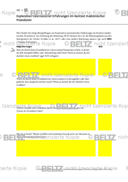 Chronische Erkrankungen: Exploration traumatischer Erfahrungen im Kontext medizinischer Prozeduren