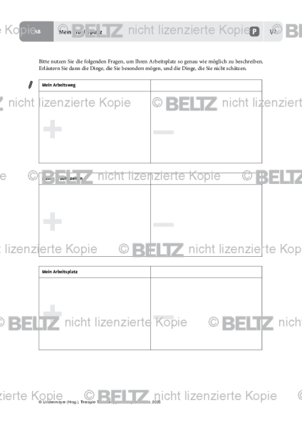 Gruppentherapie: Mein Arbeitsplatz