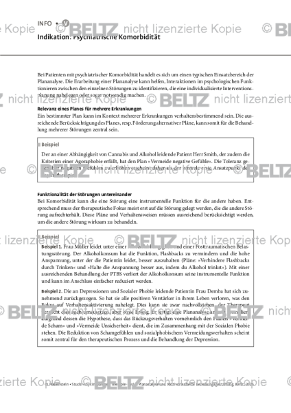 Plananalyse: Indikation: Psychiatrische Komorbidität