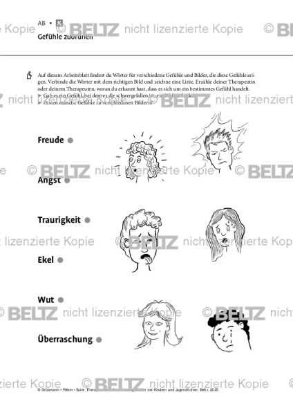 Emotionsregulation (K/J): Gefühle zuordnen