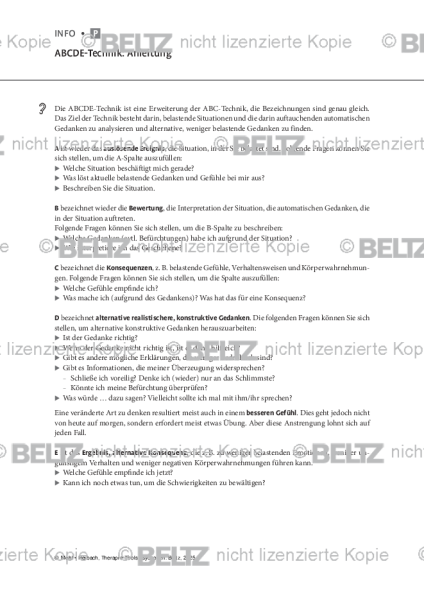 Psychosen: ABCDE-Technik: Anleitung