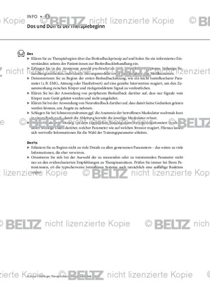 Biofeedback: Dos und Don’ts bei Therapiebeginn