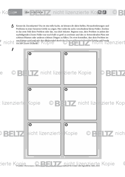 Ressourcenmalbuch: Der Zoom-Faktor