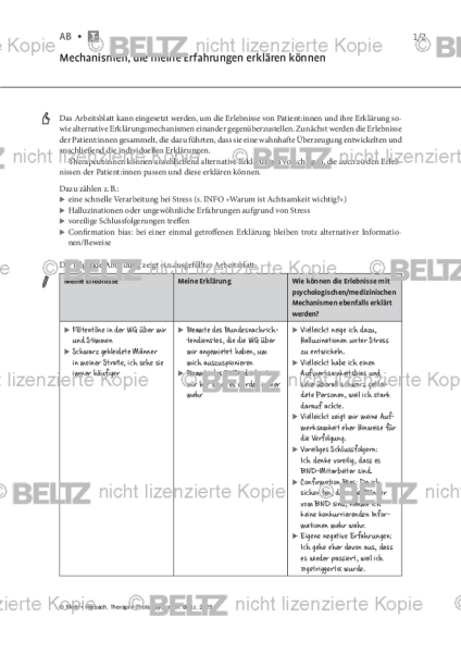 Psychosen: Mechanismen, die meine Erfahrungen erklären können