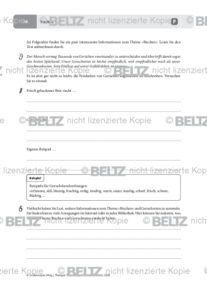 Gruppentherapie: Riechen
