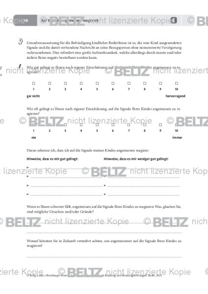 Bindung: Auf Signale angemessen reagieren