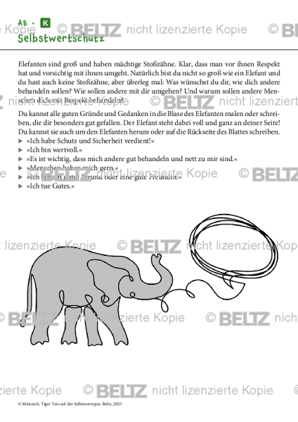 Tiger Taio: Selbstwertschutz