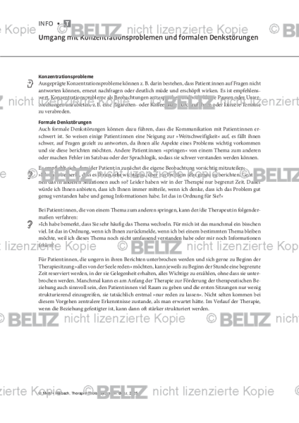 Psychosen: Umgang mit Konzentrationsproblemen und formalen Denkstörungen