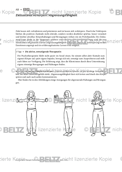 Körperorientierte Interventionen: Zielzustände verkörpern – Abgrenzungsfähigkeit