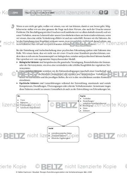 Störungsmodelle: Das biopsychosoziale Modell