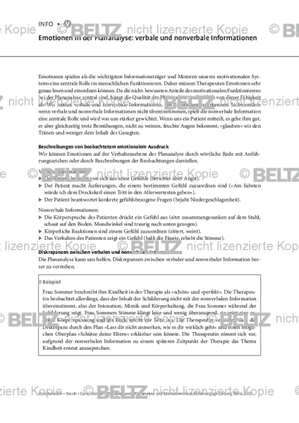 Emotionen in der Plananalyse: verbale und nonverbale Informationen
