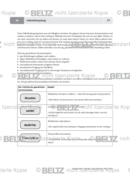 Resilienz: Selbstbehauptung