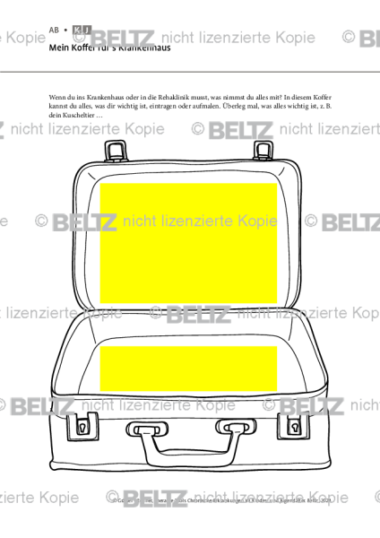 Chronische Erkrankungen: Mein Koffer für’s Krankenhaus