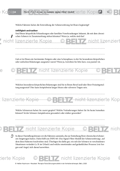 Störungsmodelle: Die Einflussfaktoren in meinem Signal-Filter-Modell