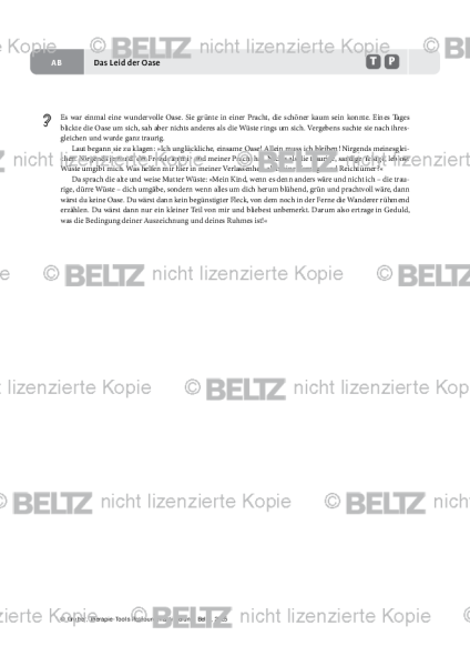 Ressourcenaktivierung: Das Leid der Oase