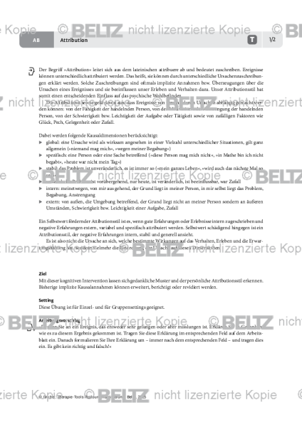Ressourcenaktivierung: Attribution