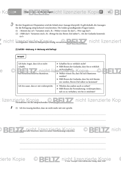 Sokratischer Dialog: Disputation – Vorbereitungen