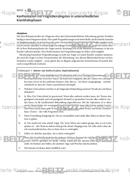 Progredienzangst: Konfrontation mit Progredienzängsten in unterschiedlichen Krankheitsphasen