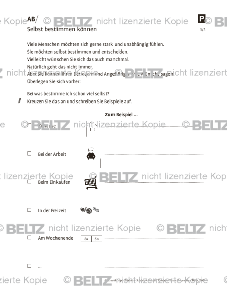 Depression und geistige Behinderung: Selbst bestimmen können