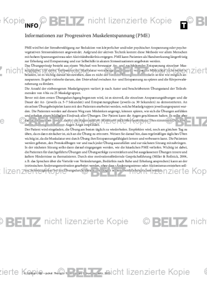 Bipolare Störungen: Therapeuten-Info zur Progressiven Muskelentspannung (PME)