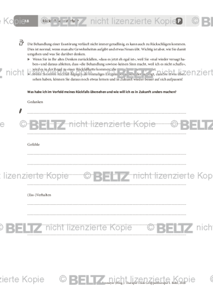 Gruppentherapie: Essstörungen – Rückfall oder Vorfall?