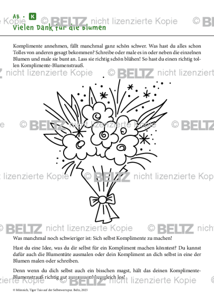 Tiger Taio: Vielen Dank für die Blumen