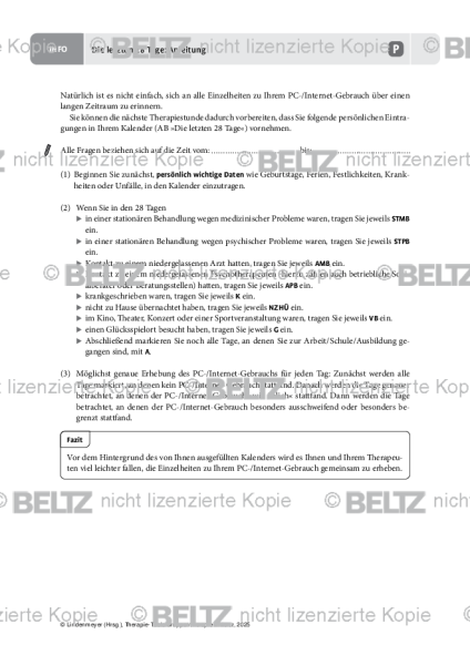 Gruppentherapie: Die letzten 28 Tage: Anleitung