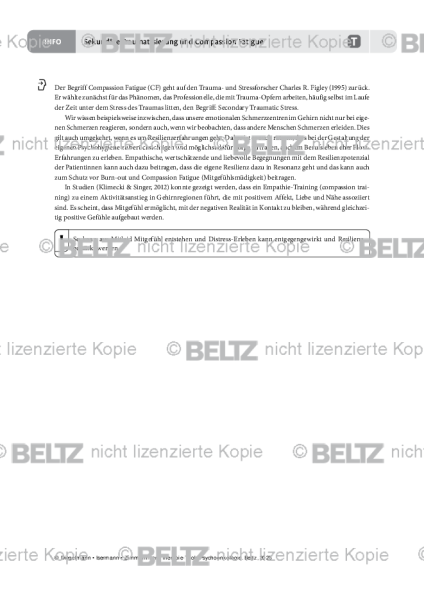 Psychoonkologie: Sekundäre Traumatisierung und Compassion Fatigue