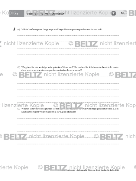 Kaufsucht: Bestandsaufnahme Kaufverhalten