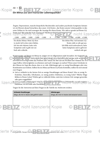 ACT: Ein Minus auf dem Konto der Lebensqualität?