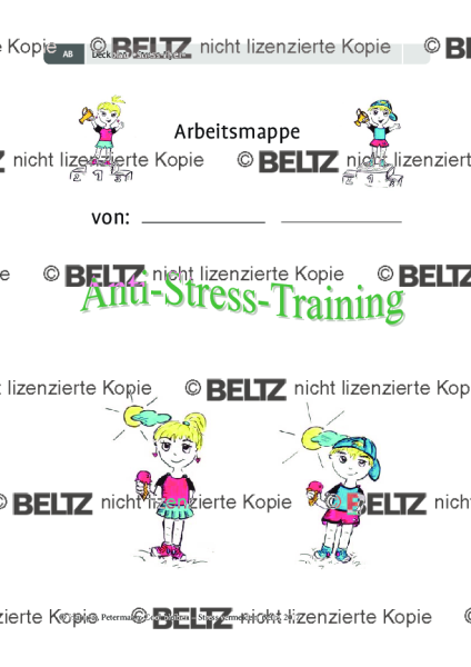 Anti-Stress-Training: Deckblatt »Stress-Flyer«
