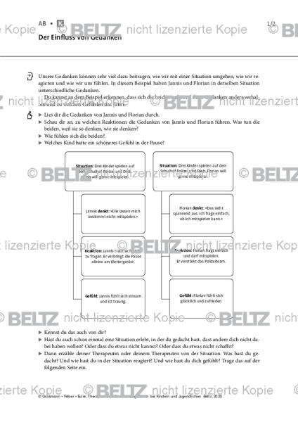 Emotionsregulation (K/J): Der Einfluss von Gedanken