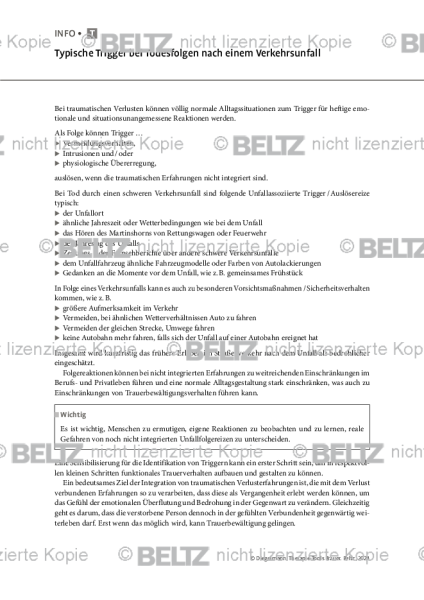 Trauer: Typische Trigger bei Todesfolgen nach einem Verkehrsunfall