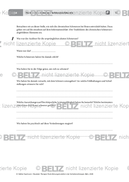 Störungsmodelle: Die Elemente in meinem Schmerzteufelskreis