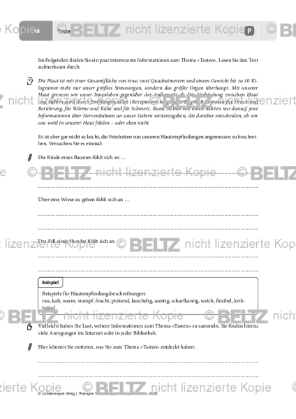 Gruppentherapie: Tasten