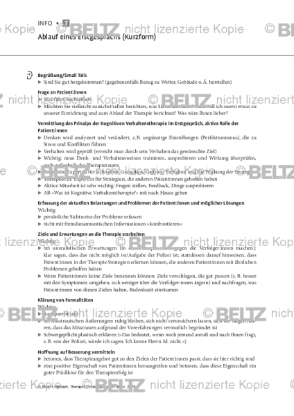 Psychosen: Ablauf eines Erstgesprächs (Kurzform)